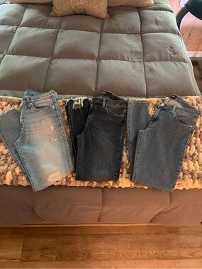 Hudson Jeans Women’s Skinny Trio in Light, Medium and Dark Blue